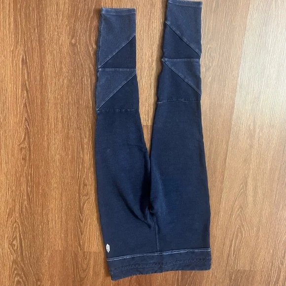 Free People Navy Blue Women's Kyoto Leggings Full - Picture 6 of 6